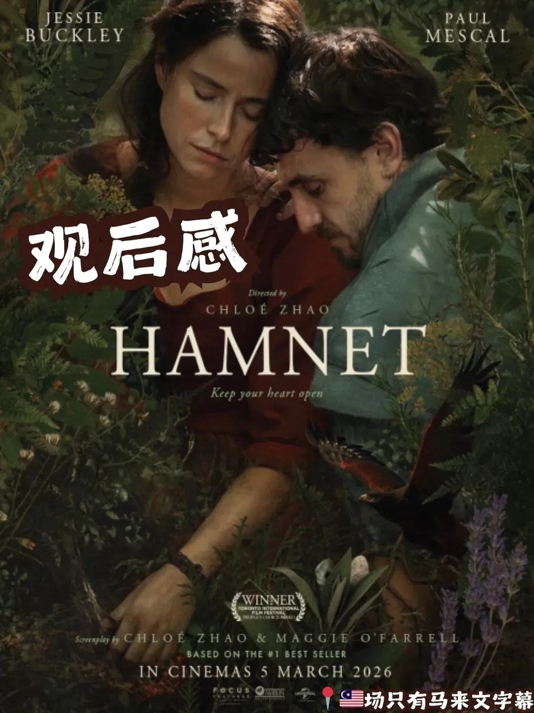《Hamnet》后劲太大了🇲🇾或许我这辈子都无法忘记 海报